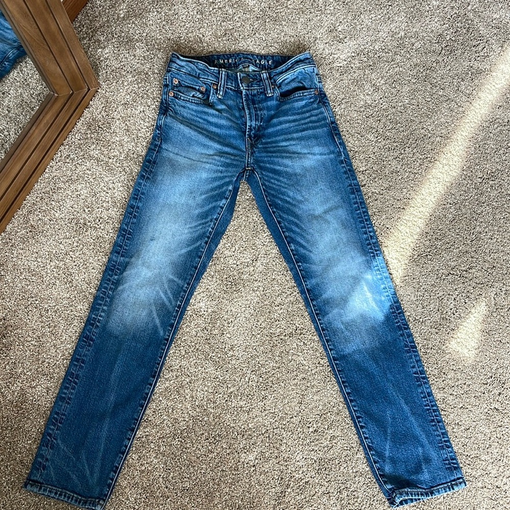 American Eagle 26 X 30 Jeans Slim Straight Flex